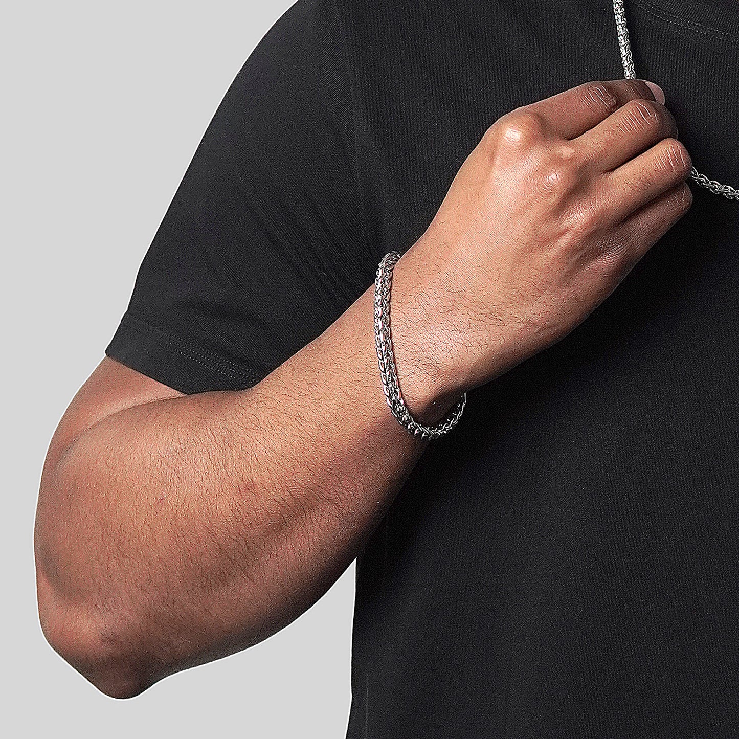 Men's Franco Chain Stainless Steel Bracelet