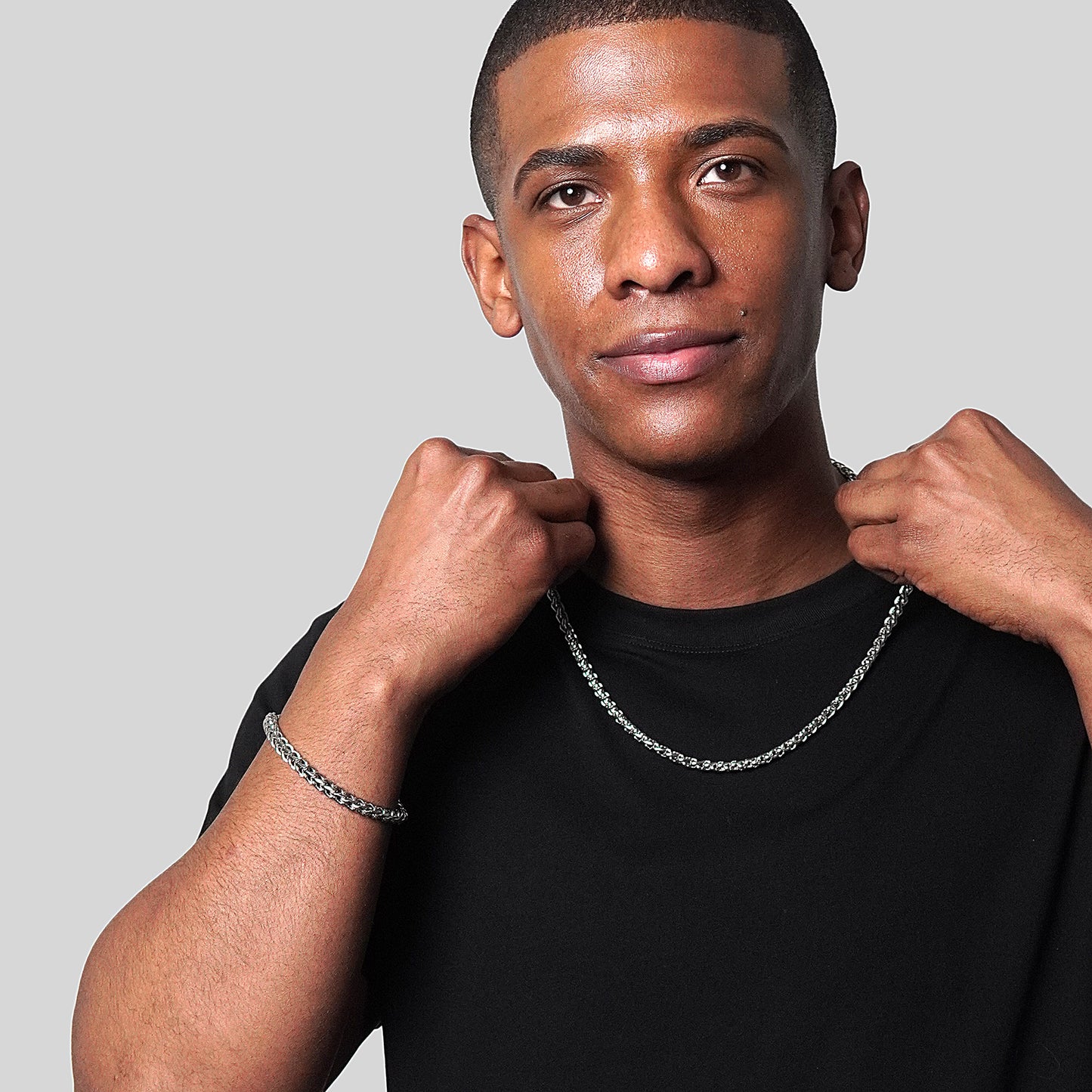 Invicta Jewelry Men's Franco Chain Stainless Steel Bracelet