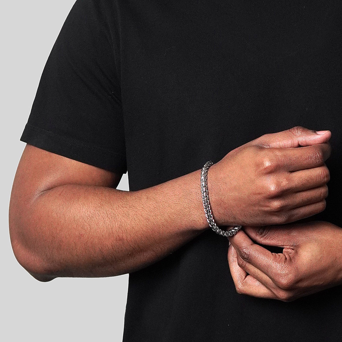 Men's Franco Chain Stainless Steel Bracelet