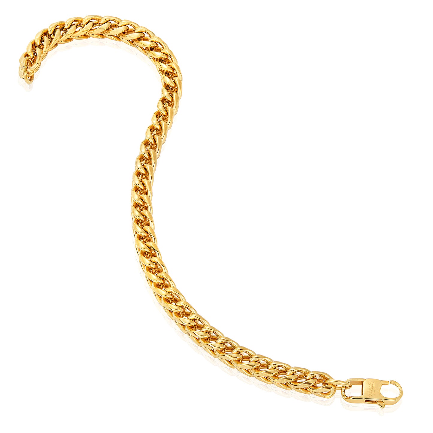Men's Franco Chain Gold Steel Bracelet