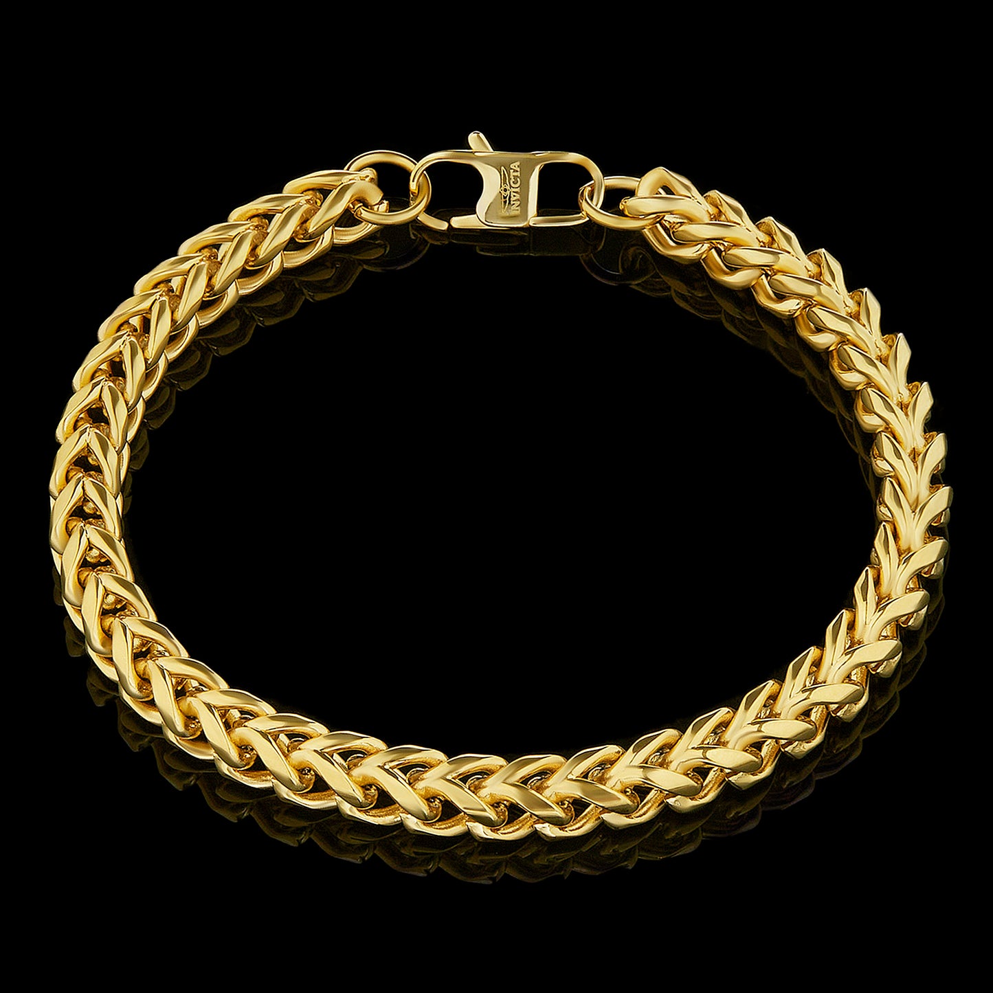 Men's Franco Chain Gold Steel Bracelet