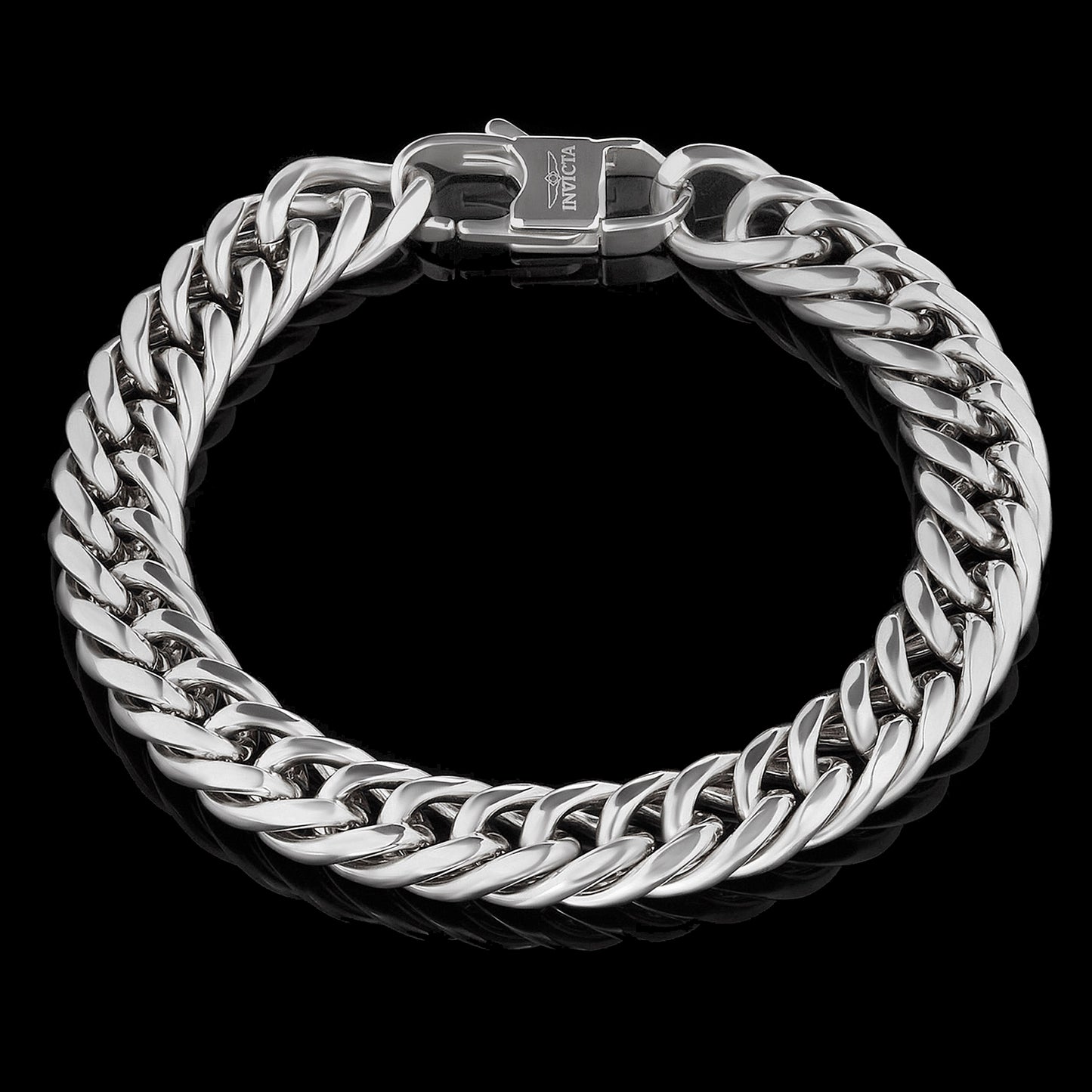 Invicta Jewelry Men's Double Curb Chain Bracelet