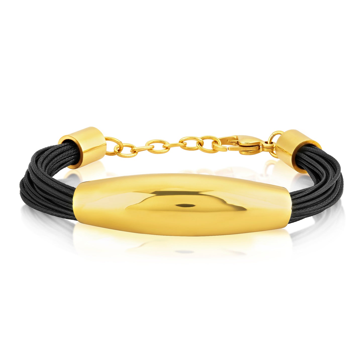 Women's Multi-Strand Leatherette Bracelet and Necklace Jewelry Set