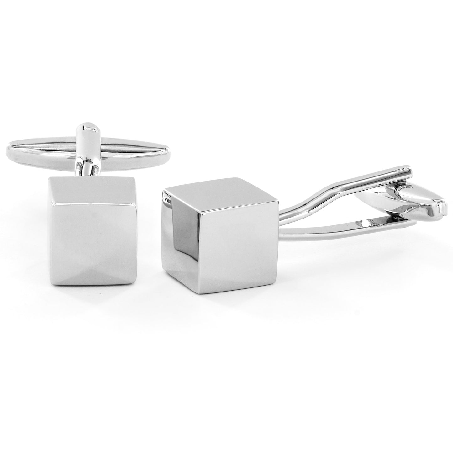 Men's High Polished Cube Cufflinks