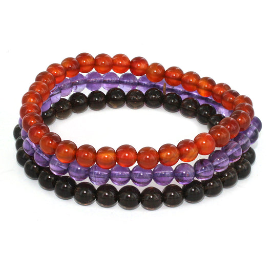 Women's Beaded Bracelet and Earring Set (Set of 3)