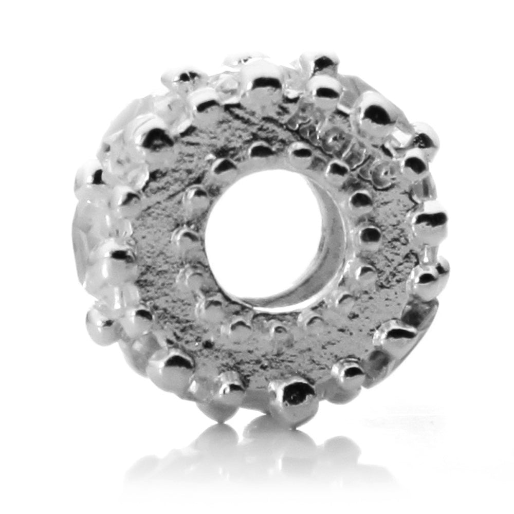 Pacific Beads Silver Plated Crystal Bead - "Glitteratzi" Crystal