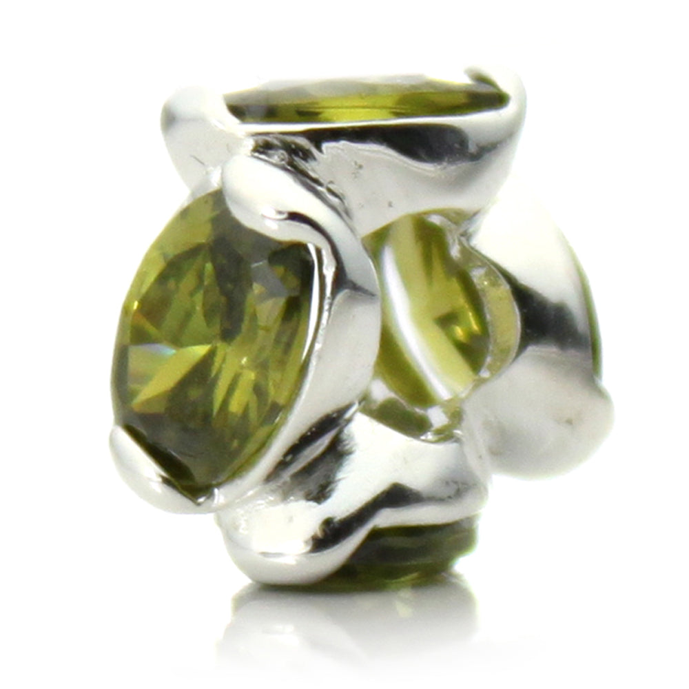 Pacific Beads Silver Plated Crystal Bead - "Bling" Crystal