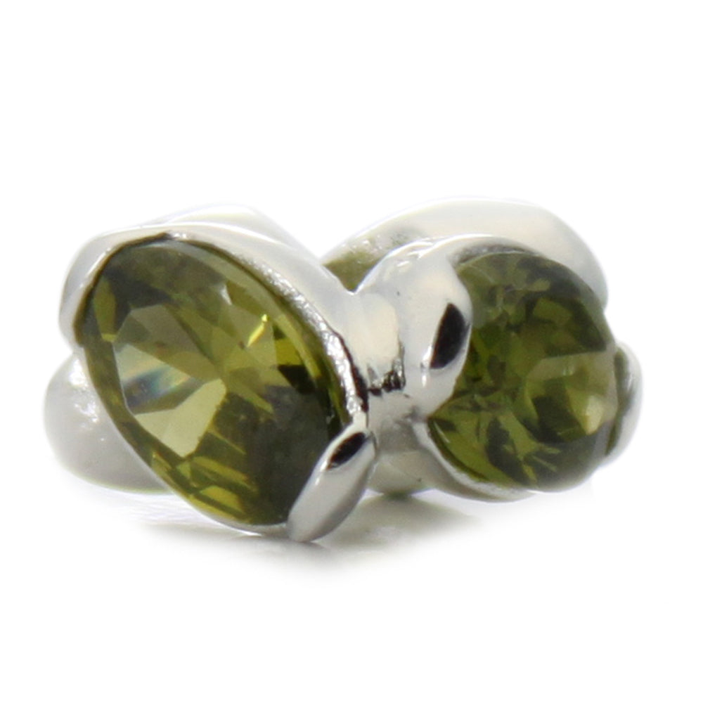 Pacific Beads Silver Plated Crystal Bead - "Bling" Crystal