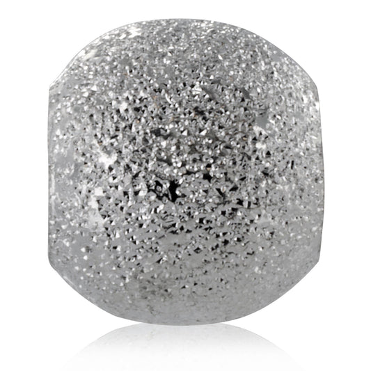 Silver Plated Glittering Sparkle Bead