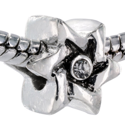 Silver Plated Star of David Bead