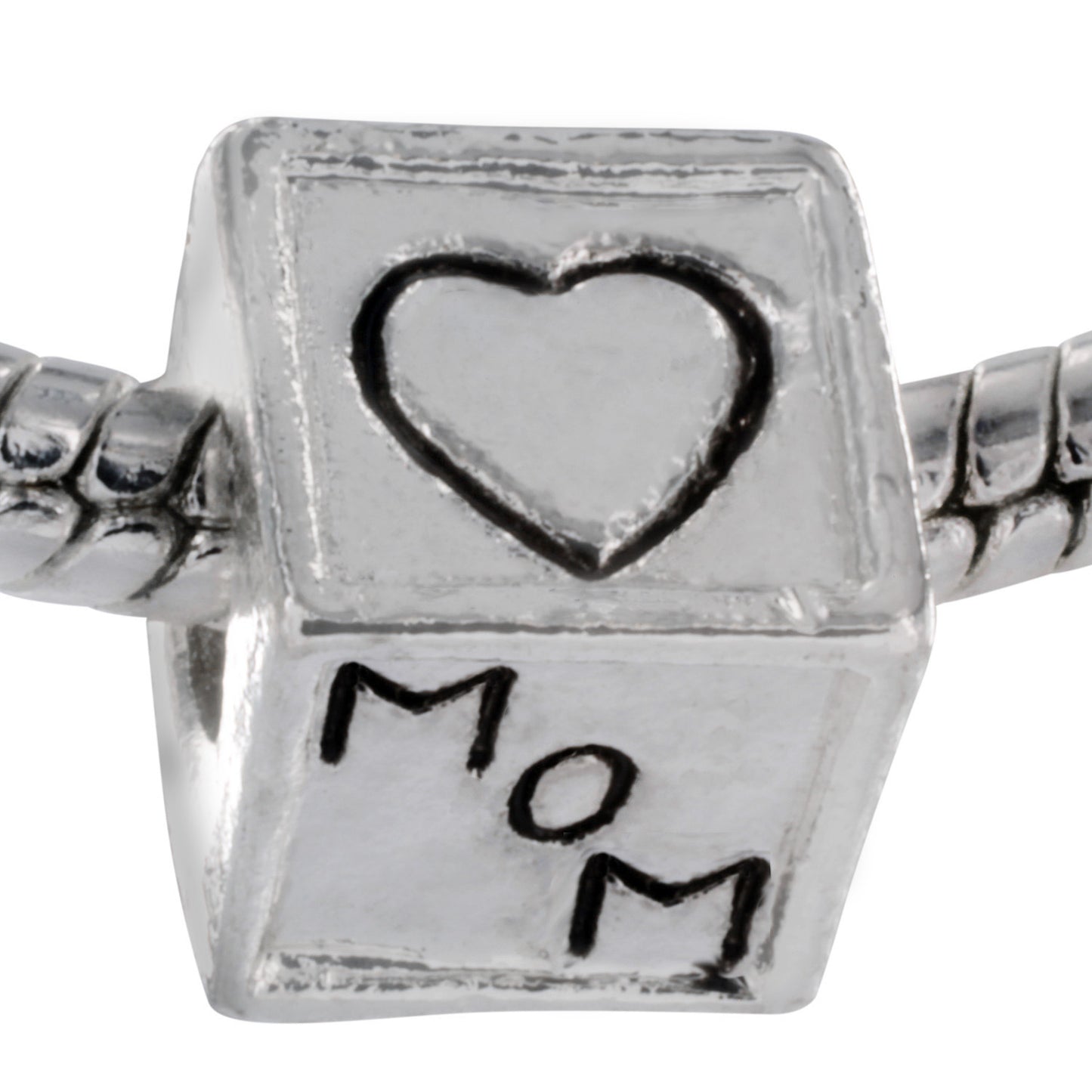 Love Mom and Dad Block Bead