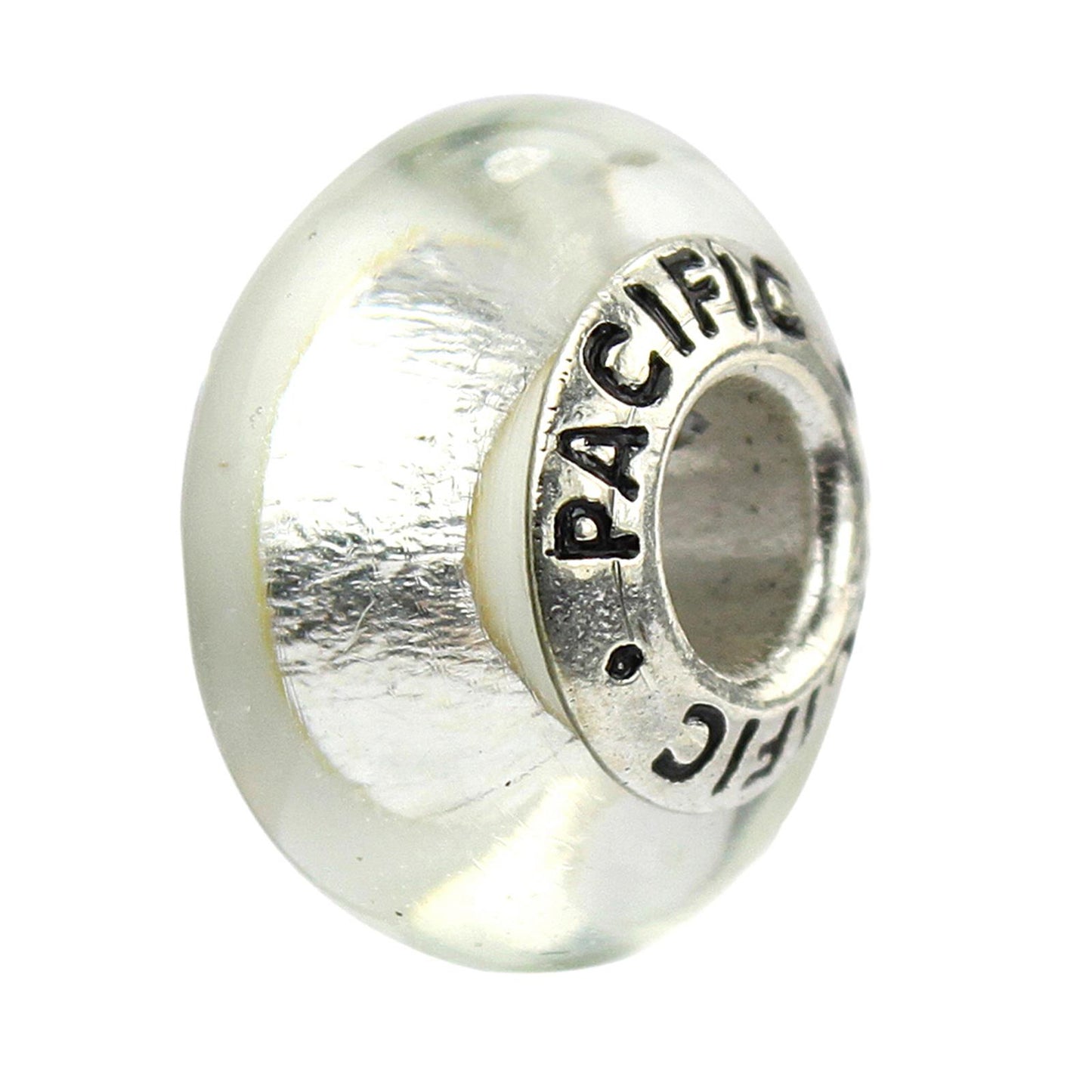 925 Sterling Silver Murano Glass Bead - Atlantis Pearl