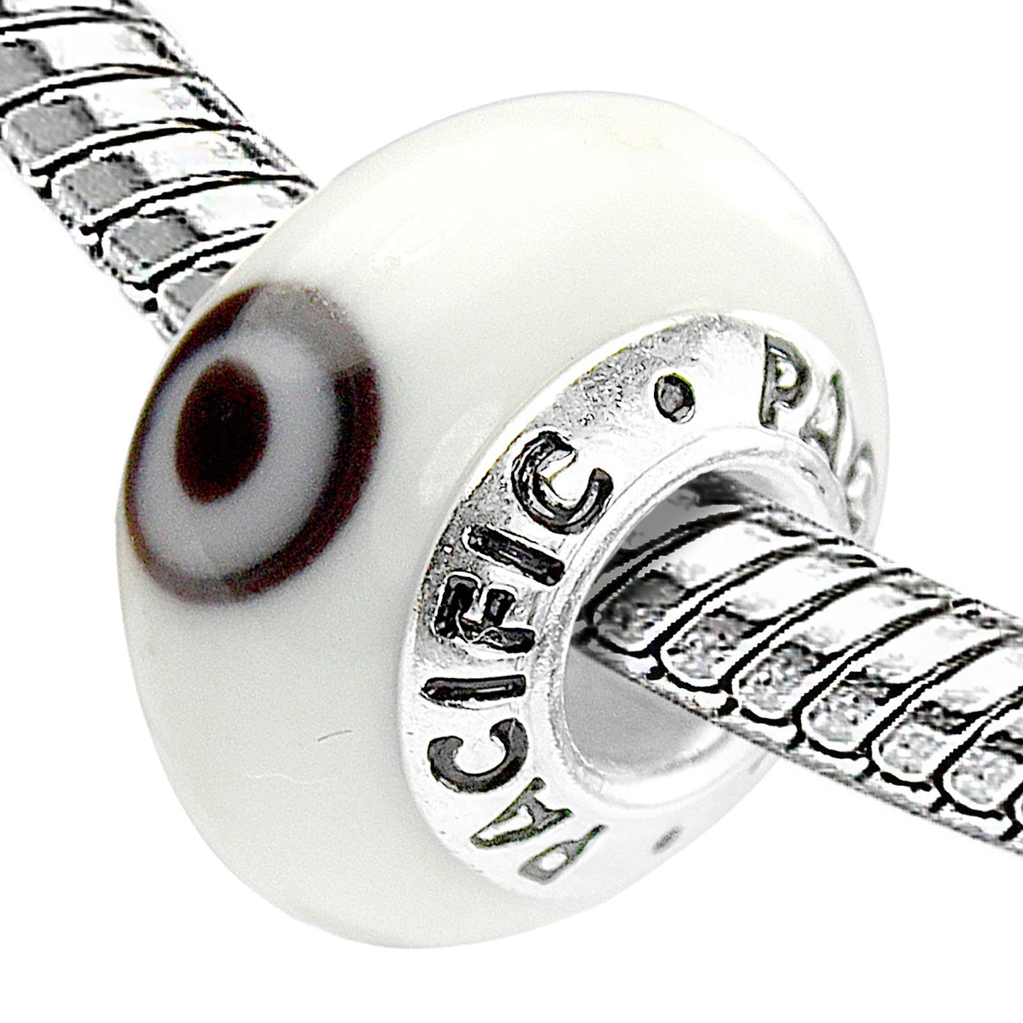 925 Sterling Silver Murano Glass Bead - Keep an Eye on Me