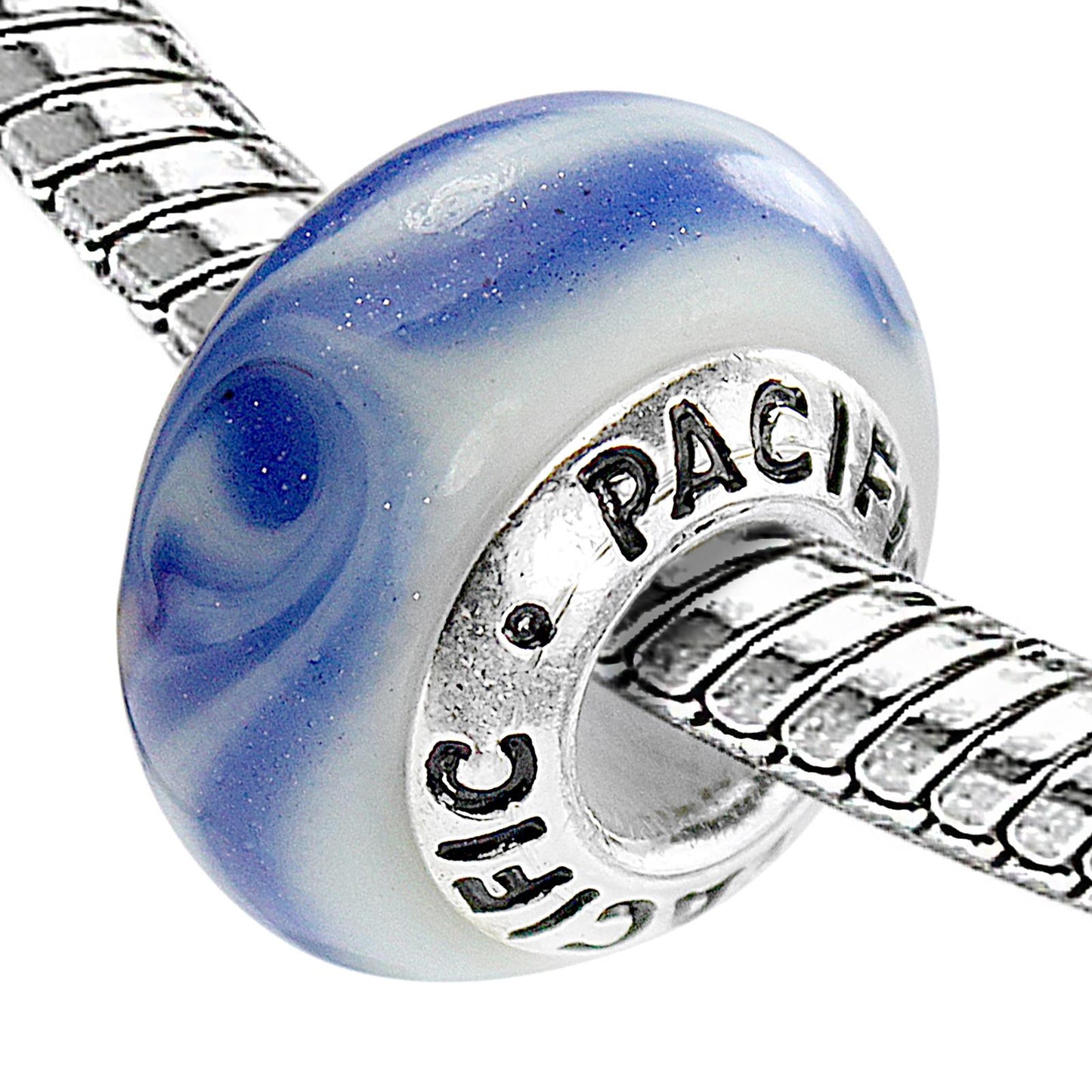 925 Sterling Silver Murano Glass Bead - Paella