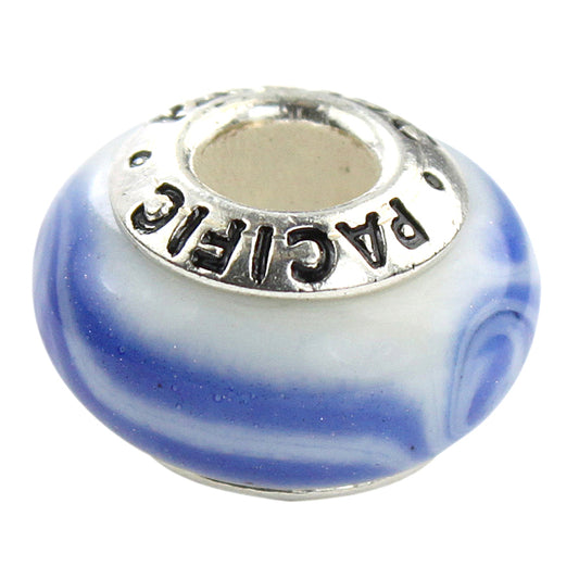 925 Sterling Silver Murano Glass Bead - Paella