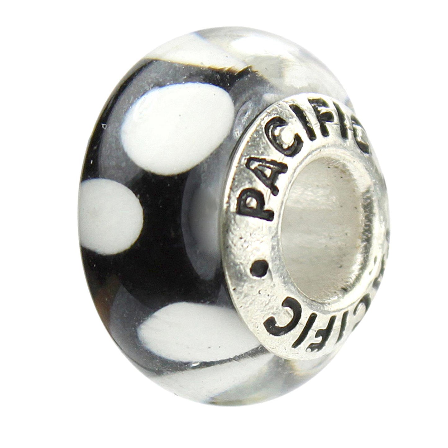 925 Sterling Silver Murano Glass Bead - Bubbles