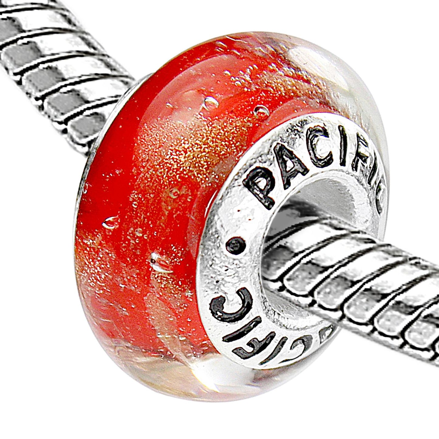 925 Sterling Silver Murano Glass Bead - One of a Kind