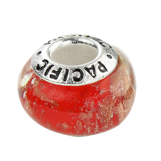 925 Sterling Silver Murano Glass Bead - One of a Kind