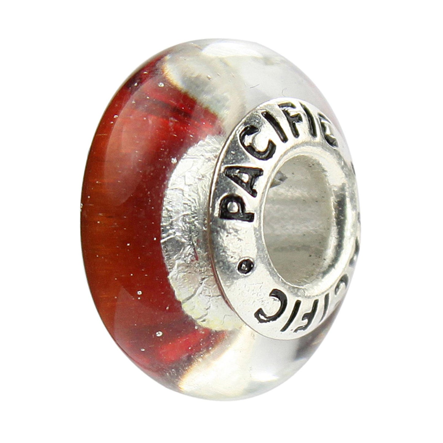 925 Sterling Silver Murano Glass Bead - Lollipop
