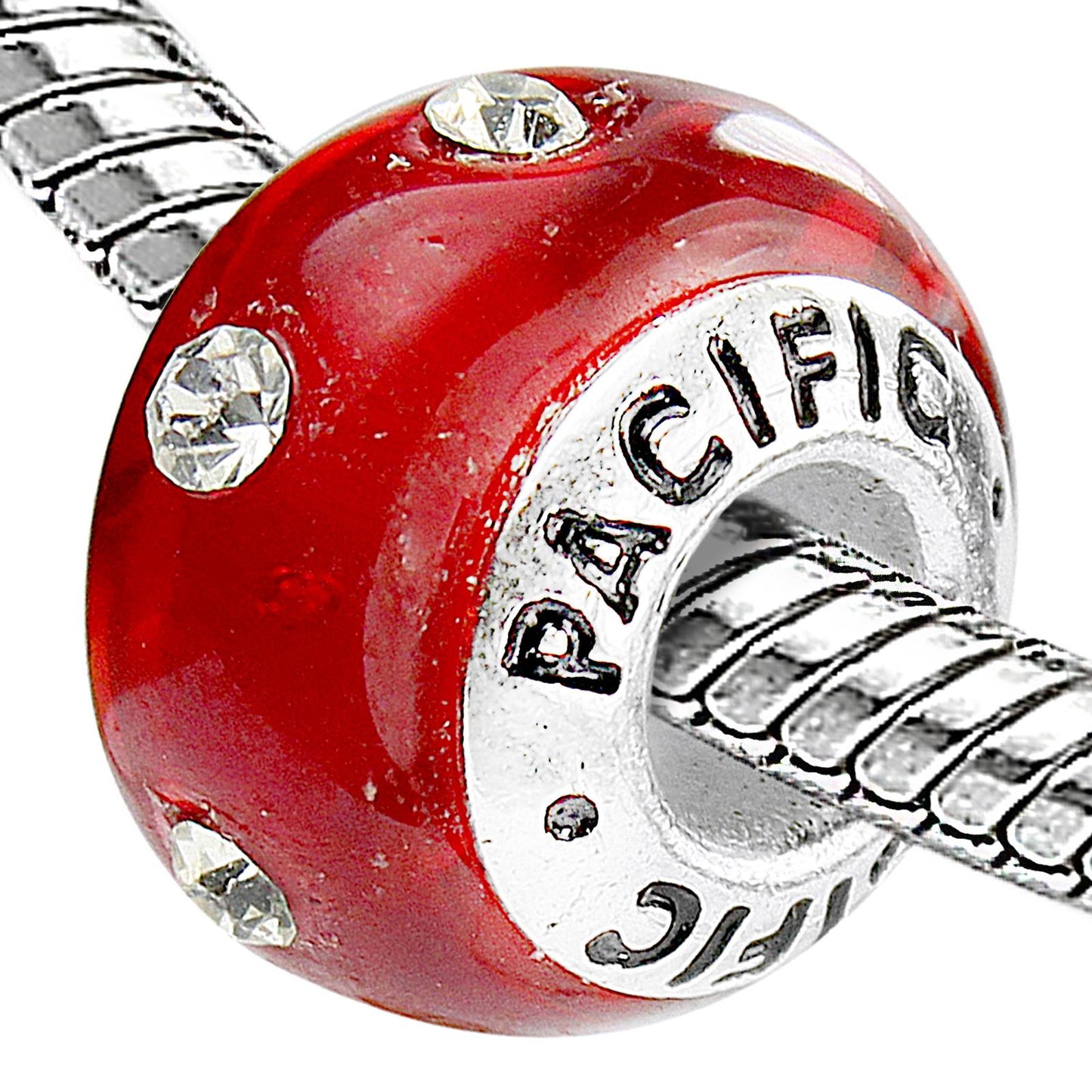 925 Sterling Silver Murano Glass Bead - High Class