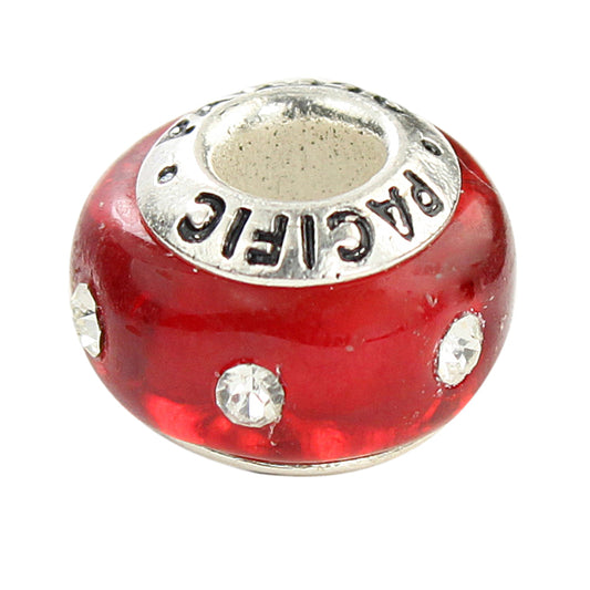 925 Sterling Silver Murano Glass Bead - High Class