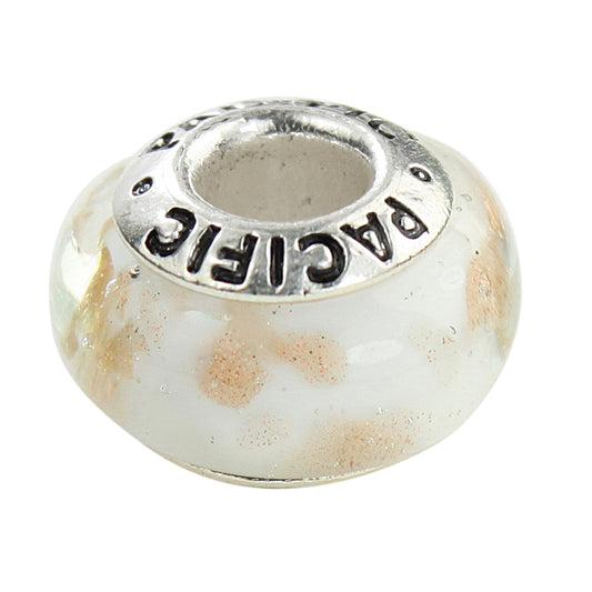 925 Sterling Silver Murano Glass Bead - Brown Sugar