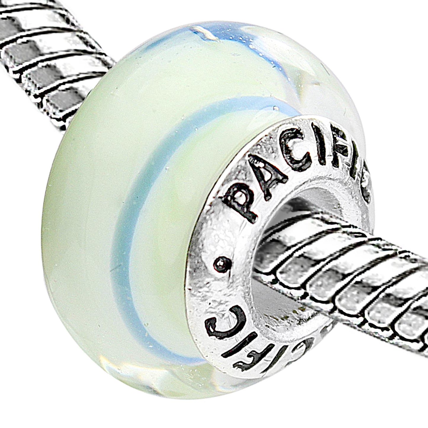 925 Sterling Silver Murano Glass Bead - Deep Waters