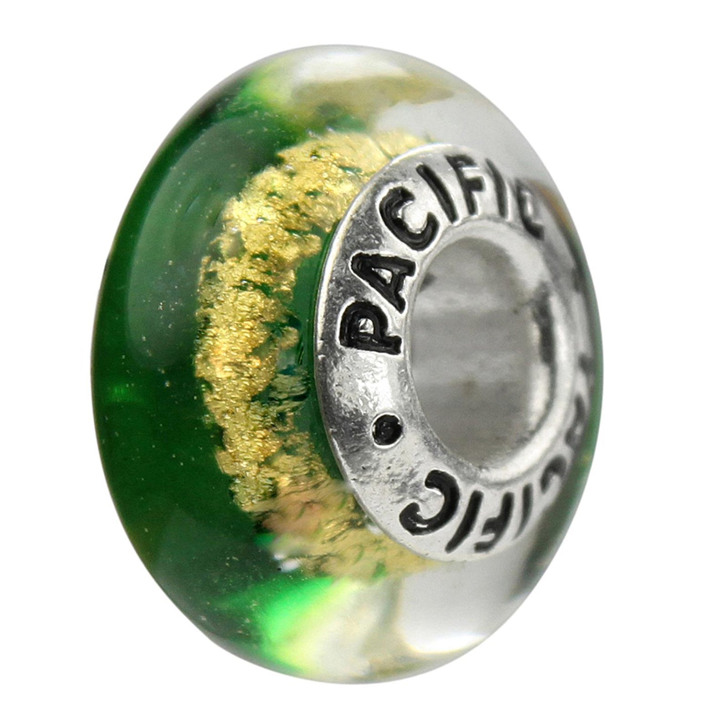 925 Sterling Silver Murano Glass Bead - Day Glow