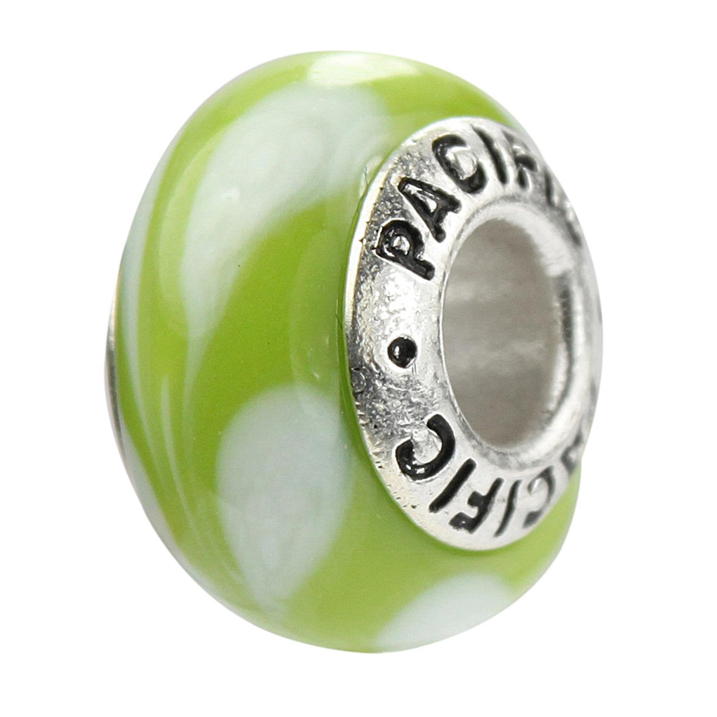 925 Sterling Silver Murano Glass Bead - Pineapple Plantation