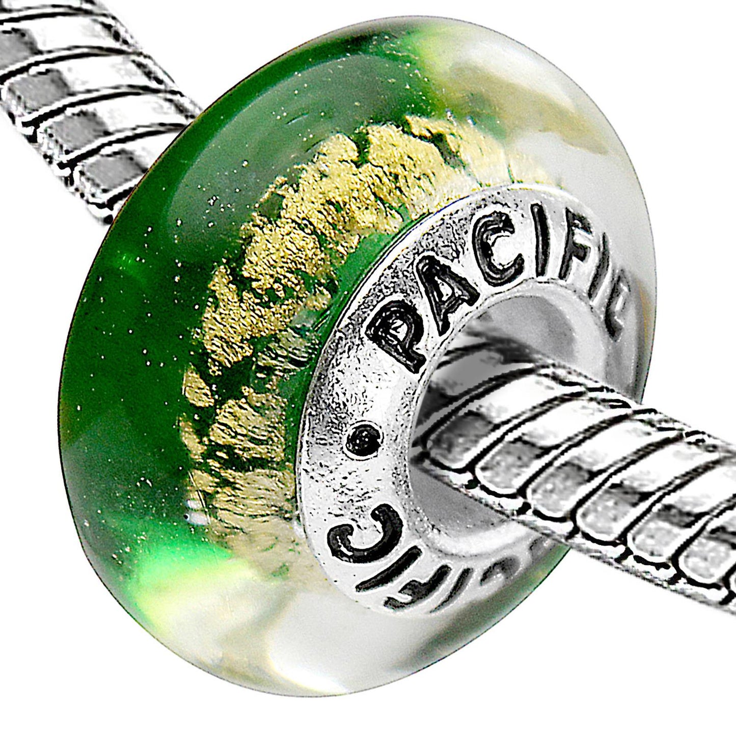 925 Sterling Silver Murano Glass Bead - Elegant