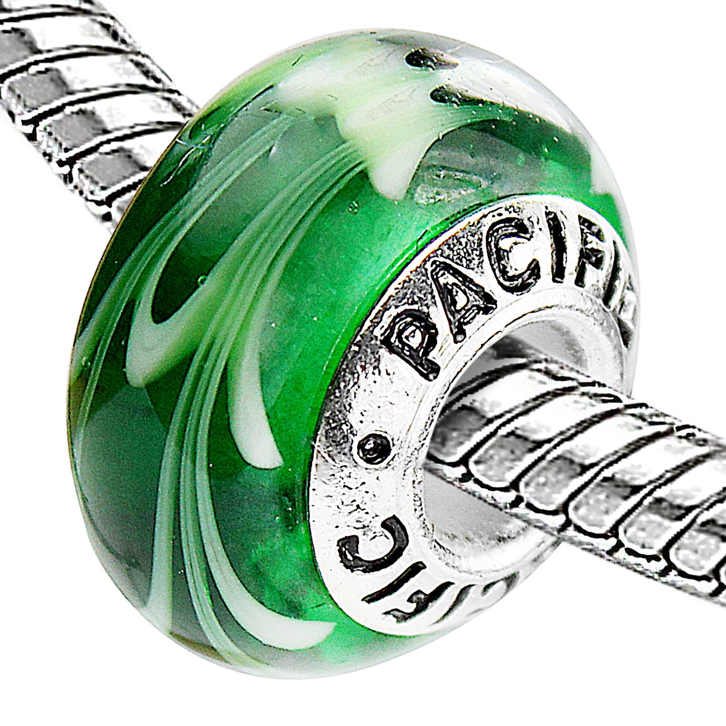 925 Sterling Silver Murano Glass Bead - Gecko