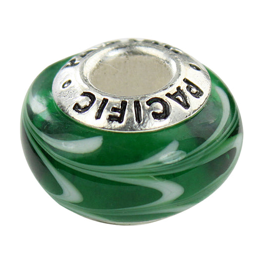 925 Sterling Silver Murano Glass Bead - Gecko