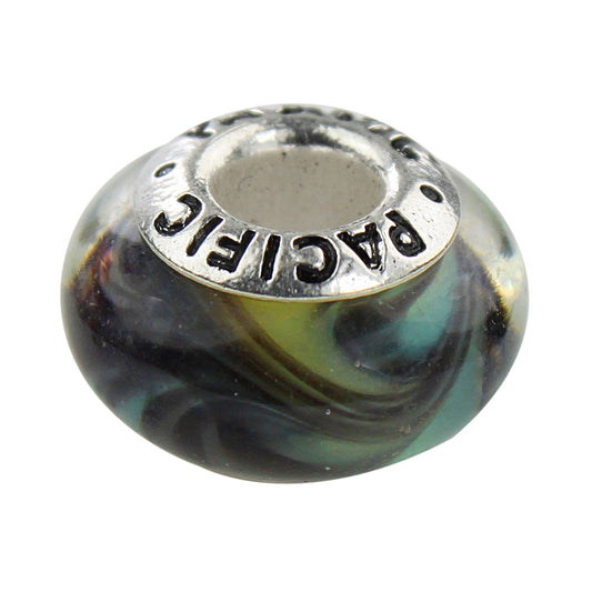 925 Sterling Silver Murano Glass Bead - Smokin' Hot