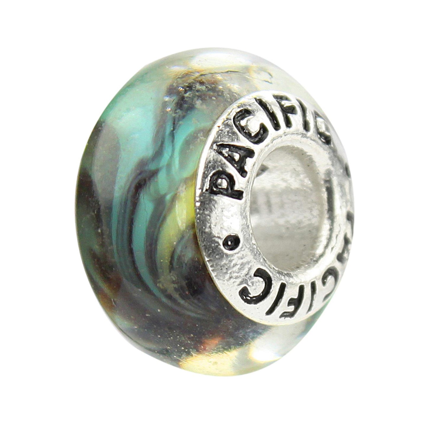 925 Sterling Silver Murano Glass Bead - Smokin' Hot