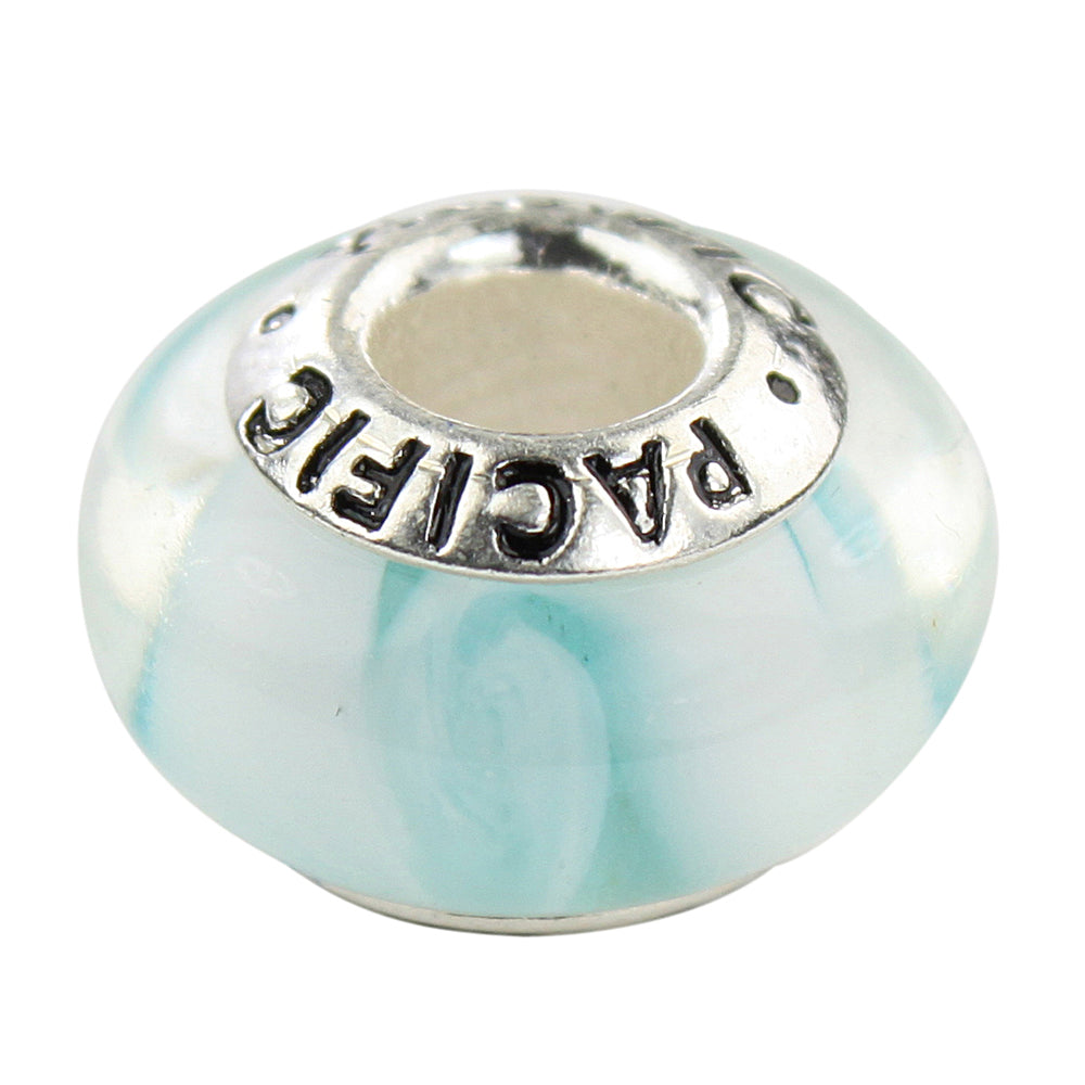 925 Sterling Silver Murano Glass Bead - Cabana in the Sun