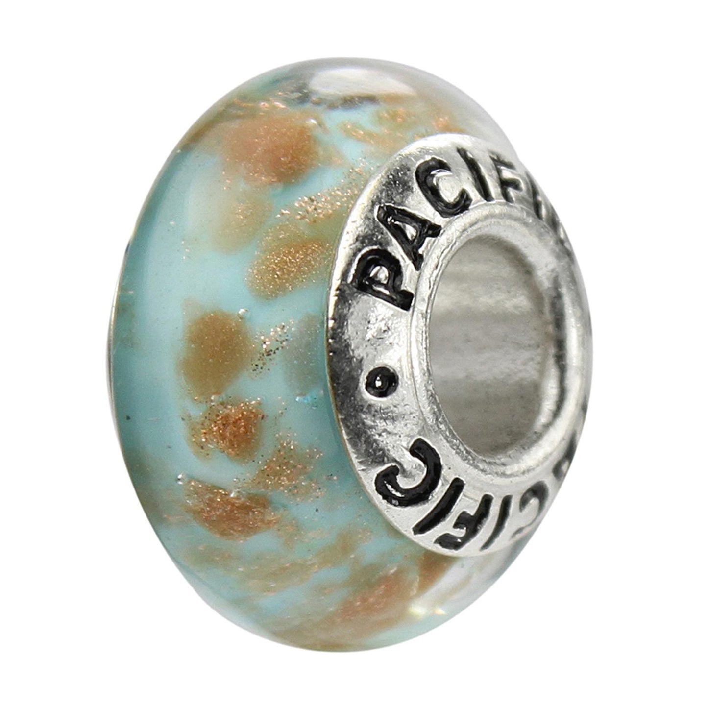 925 Sterling Silver Murano Glass Bead - Cottage in Maine