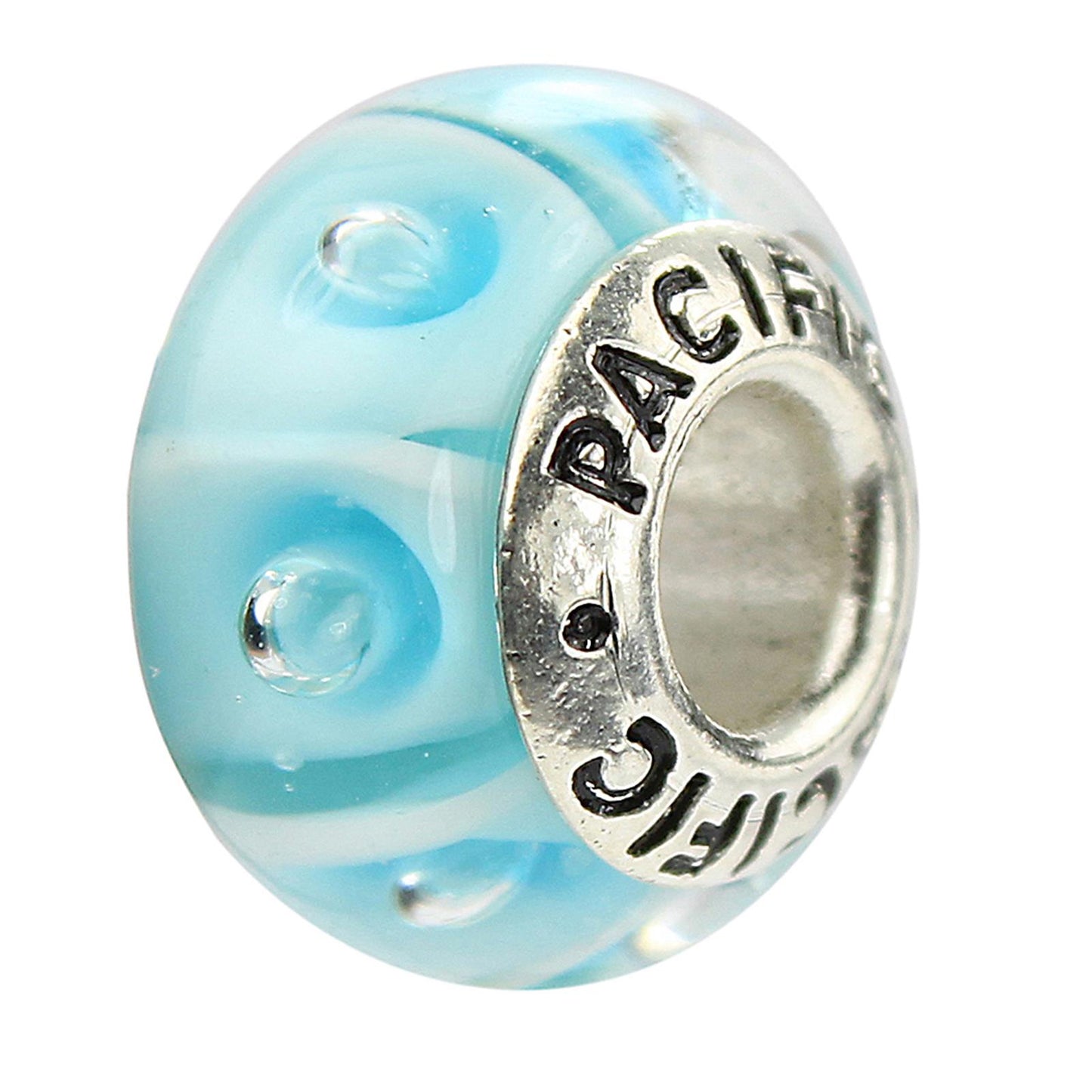 925 Sterling Silver Murano Glass Bead - That’s Groovy