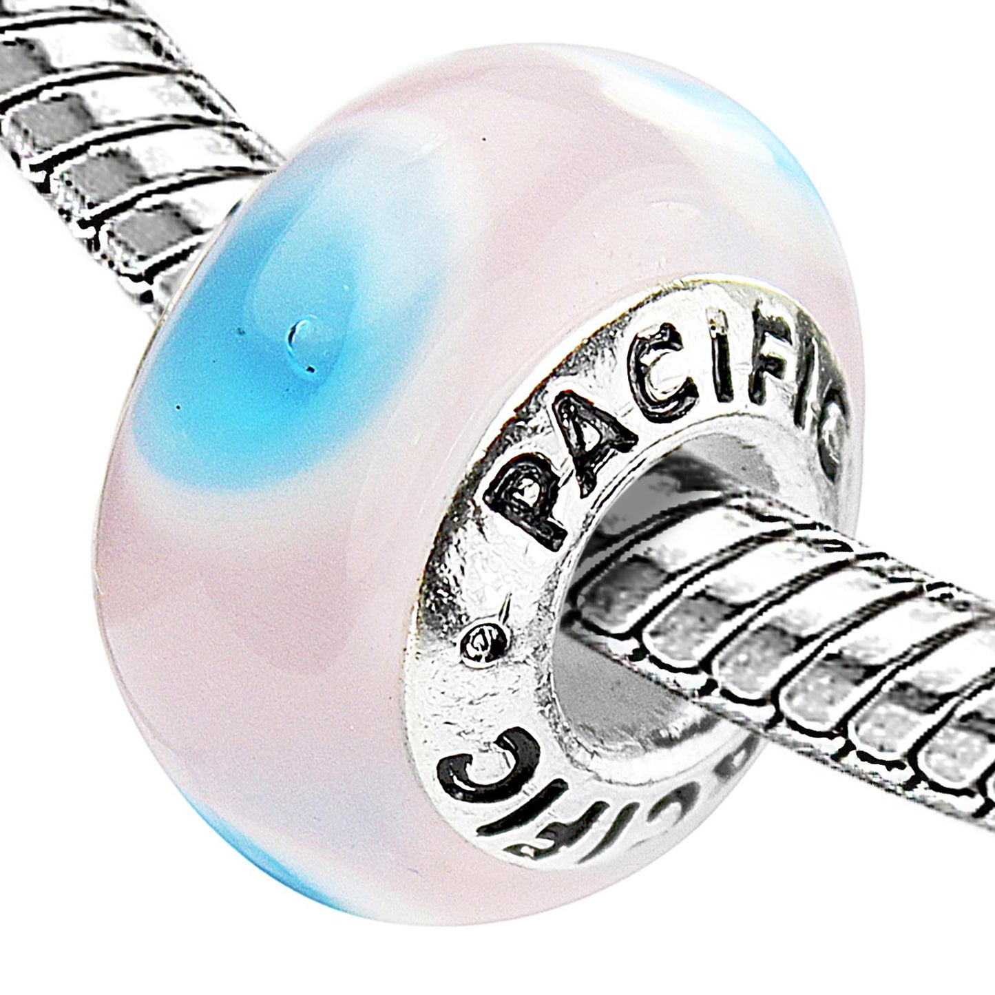 925 Sterling Silver Murano Glass Bead - Blowfish