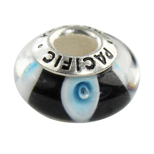 925 Sterling Silver Murano Glass Bead - I Like You Blue
