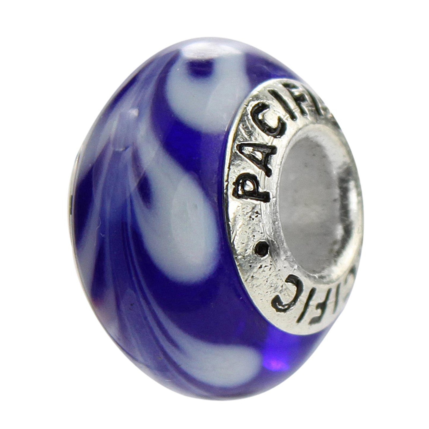 925 Sterling Silver Murano Glass Bead - Tsunami