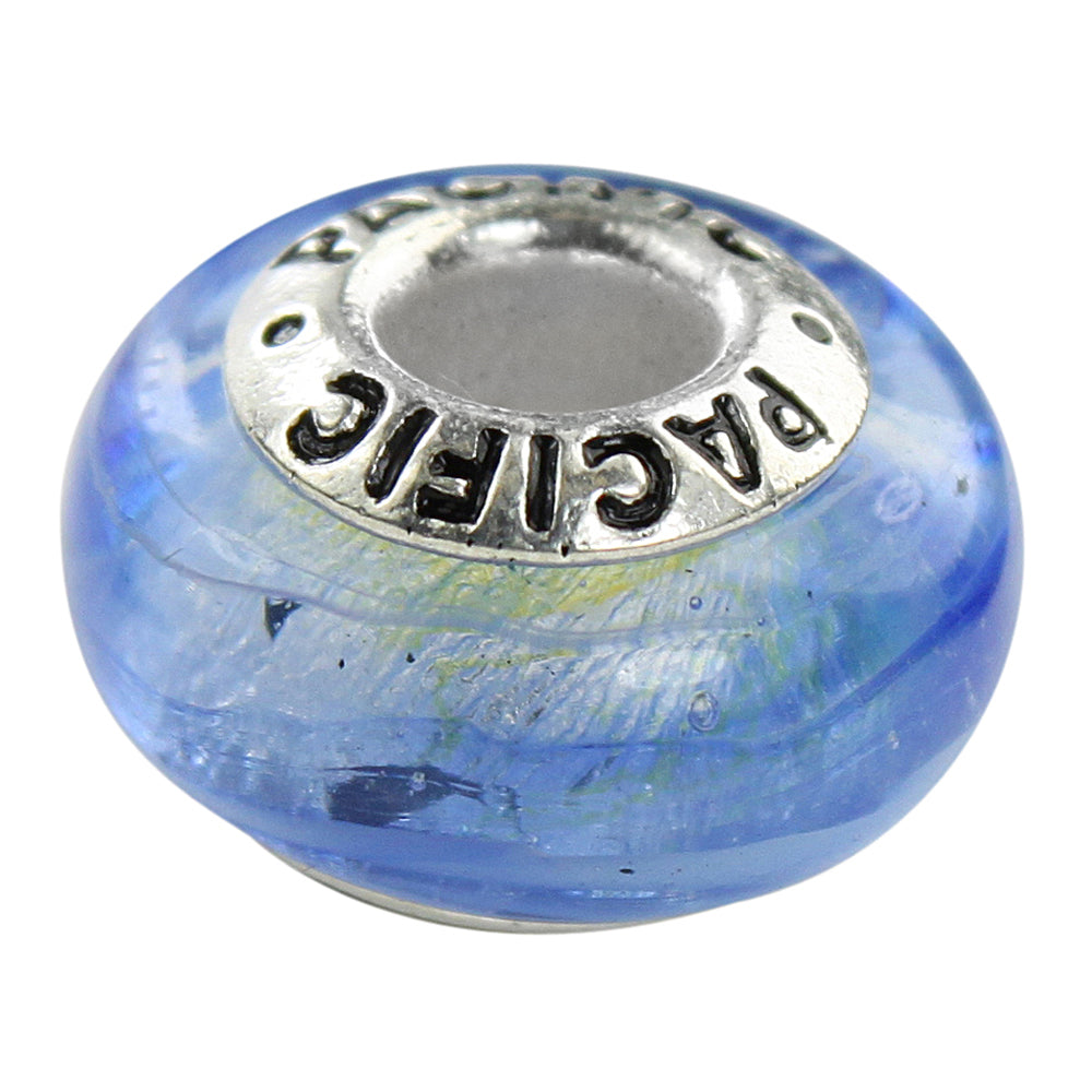 925 Sterling Silver Murano Glass Bead - Midnight Ramba