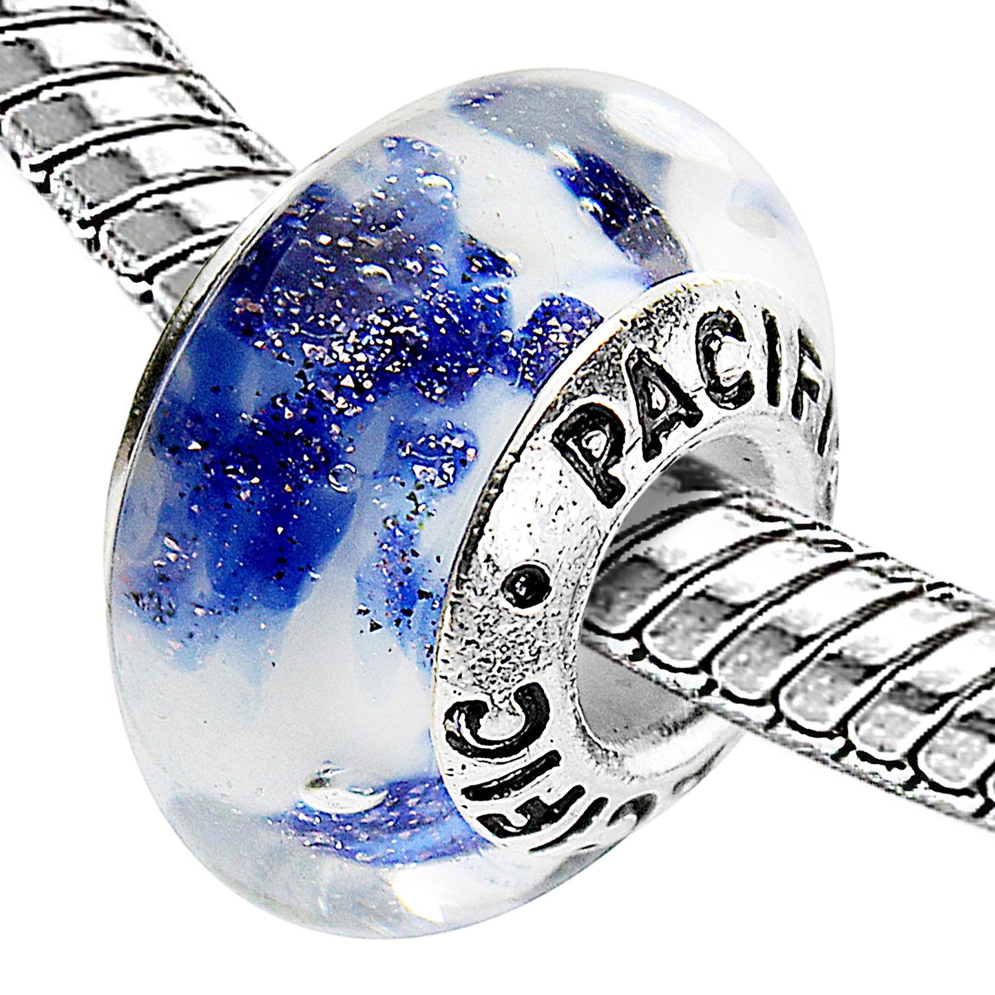 925 Sterling Silver Murano Glass Bead - Eclectic Mess