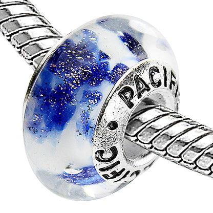 925 Sterling Silver Murano Glass Bead - Eclectic Mess