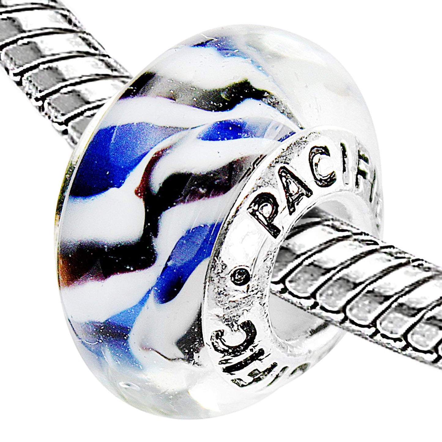 925 Sterling Silver Murano Glass Bead - Dance all Night
