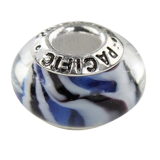 925 Sterling Silver Murano Glass Bead - Dance all Night