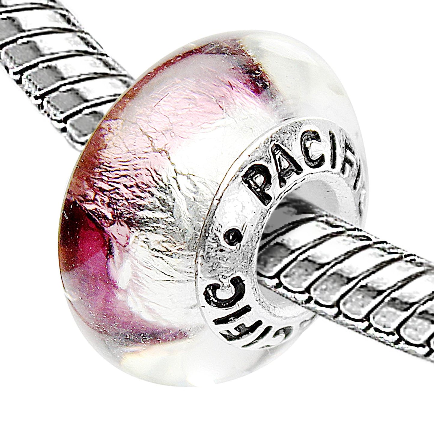 925 Sterling Silver Murano Glass Bead - Gemini