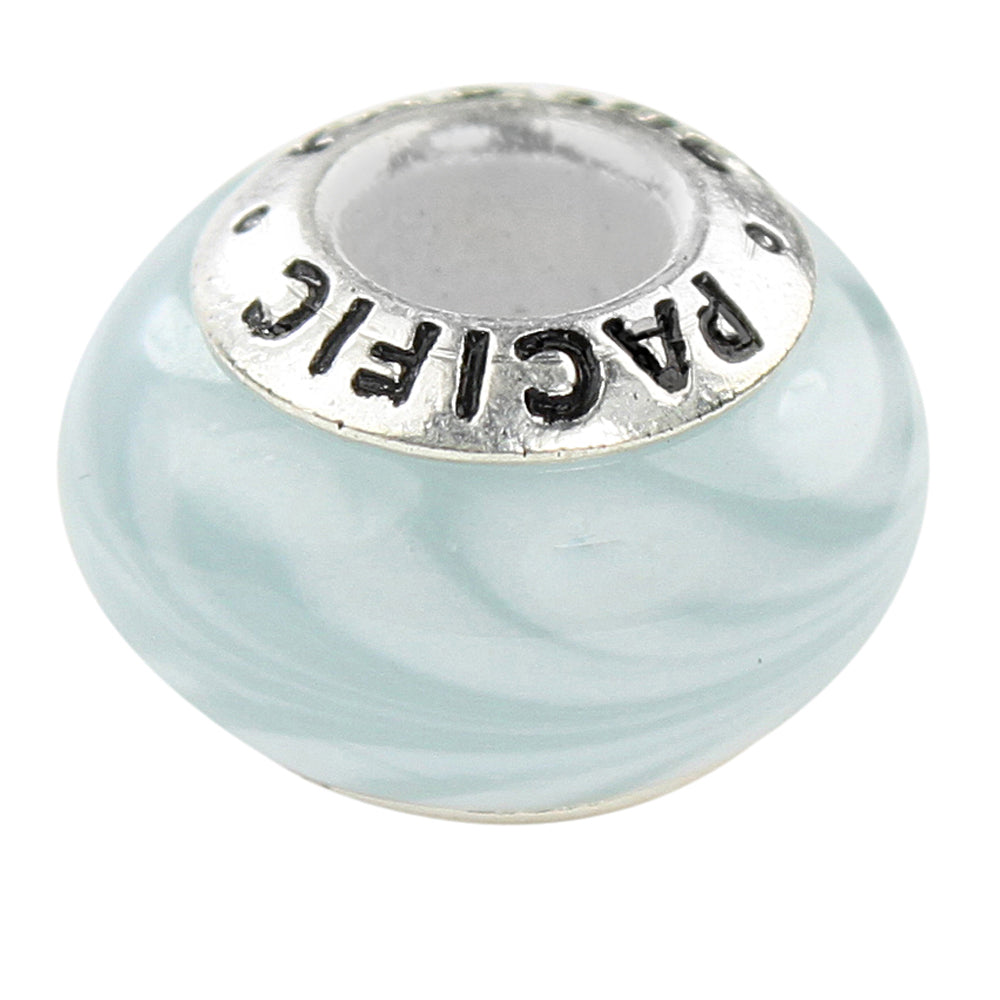 925 Sterling Silver Murano Glass Bead - Beach Party