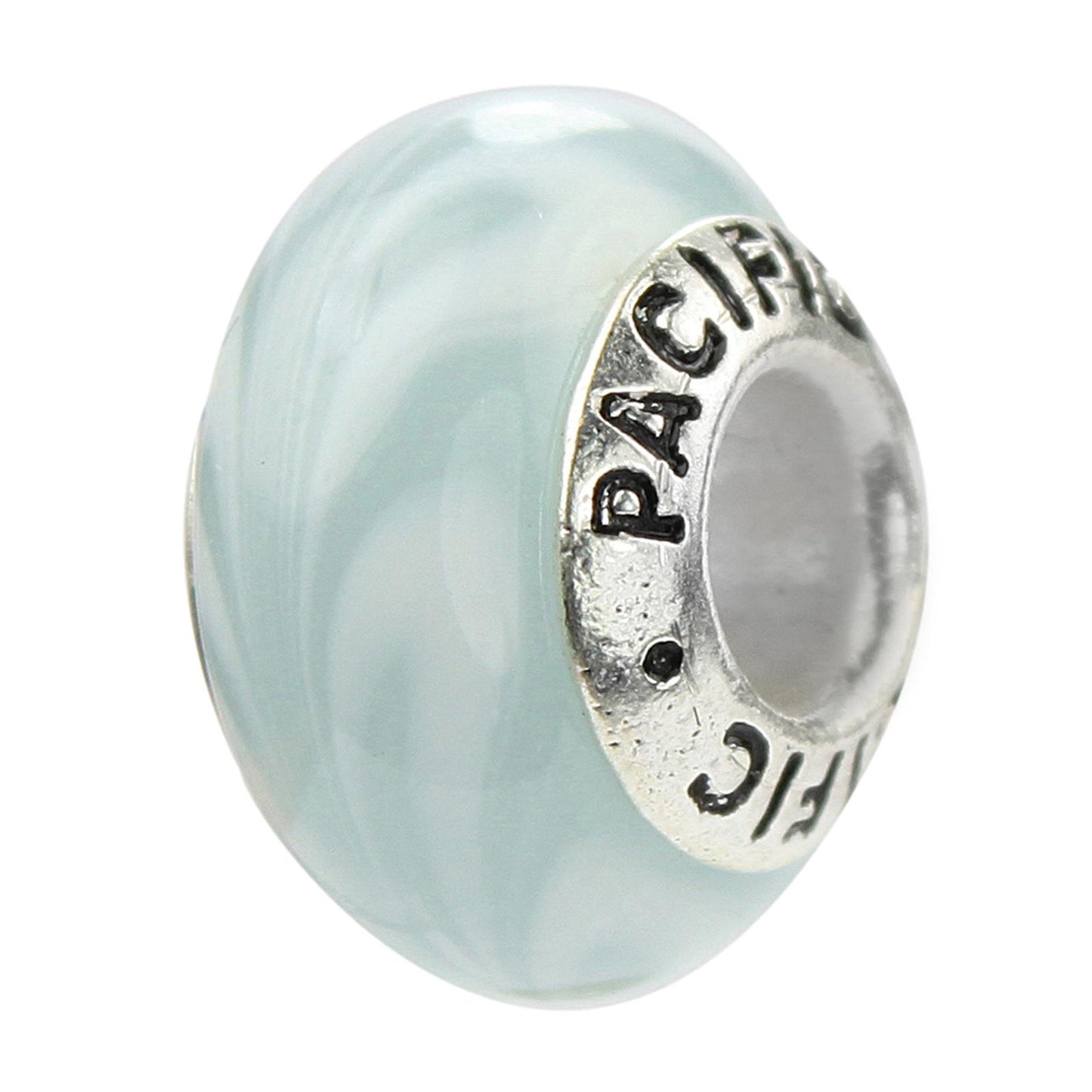 925 Sterling Silver Murano Glass Bead - Beach Party