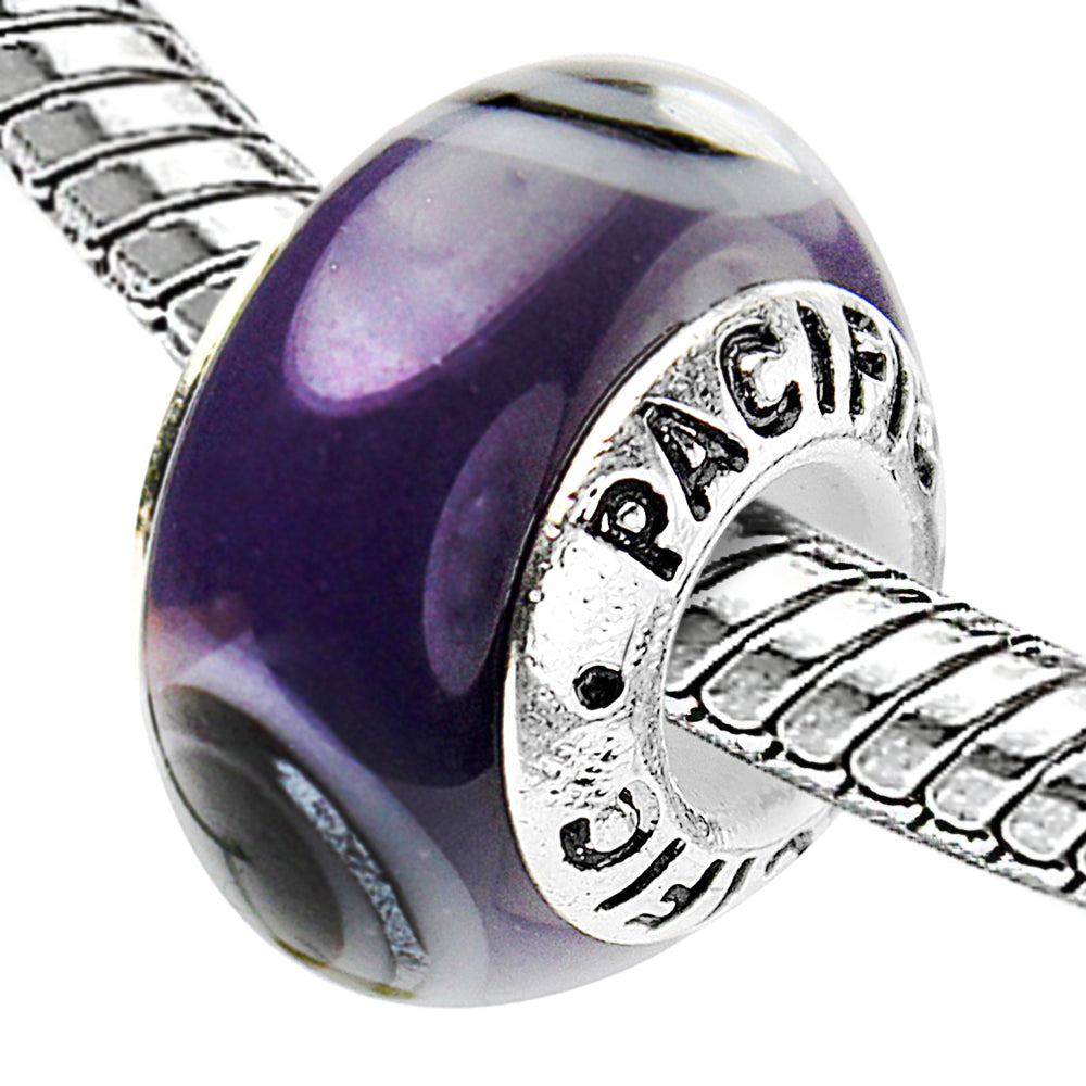 925 Sterling Silver Murano Glass Bead - Apple of my Eye