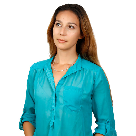 Polished Silver Plated Lobster Clasp Snake Chain Necklace (3mm) - 18"